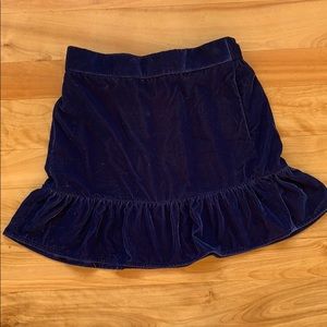 J crew  velvet skirt